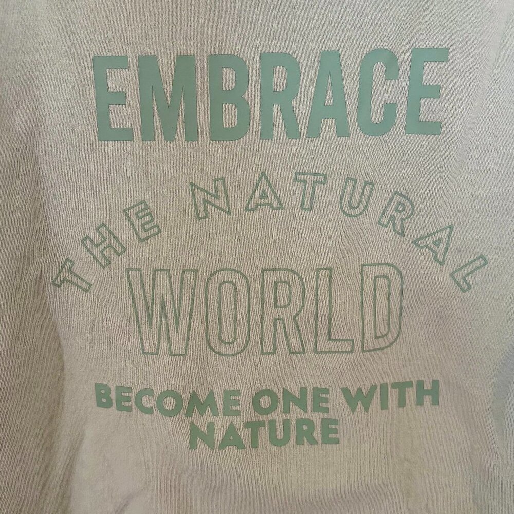 RARE Official National Geographic Hoodie Sweatshirt, Mint Green, Size Small